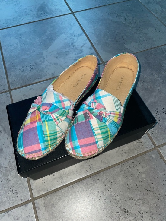 Talbots Shoes - Talbots Pastel Plaid Multicolor Izzy Knot